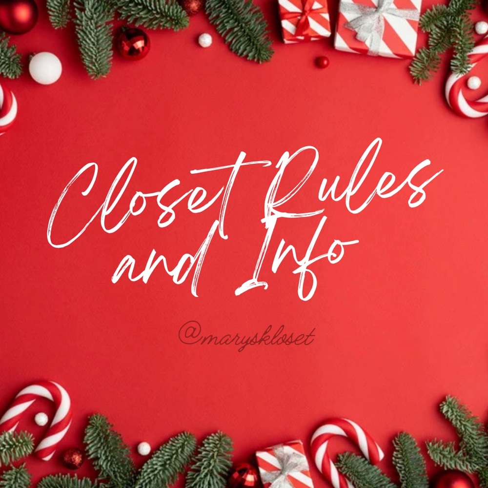 Closet Info & Rules🔎